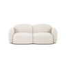 Blair 2-Sitzer Sofa aus Chenille in Leichtes Beige (Eden 2 Pearl), 194x95 cm von Micadoni – Bild 1