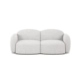 Blair 2-Sitzer Sofa aus Chenille in Silber (Eden 17 Silver), 194x95 cm von Micadoni – Bild 1