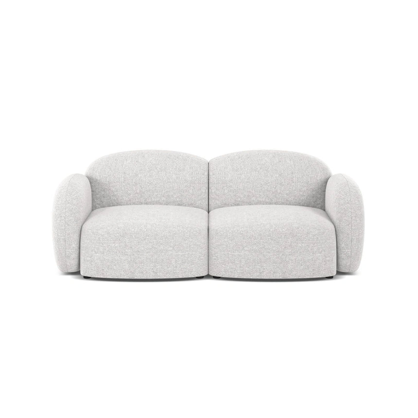 Blair 2-Sitzer Sofa aus Chenille in Silber (Eden 17 Silver), 194x95 cm von Micadoni – Bild 1