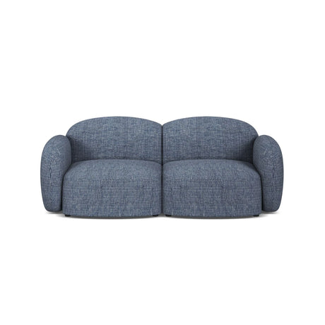 Blair 2-Sitzer Sofa aus Strukturierter Stoff in Blaue melange (Baltimore Marine), 194x95 cm von Micadoni – Bild 1