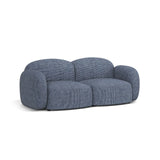 Blair 2-Sitzer Sofa aus Strukturierter Stoff in Blaue melange (Baltimore Marine), 194x95 cm von Micadoni – Bild 3
