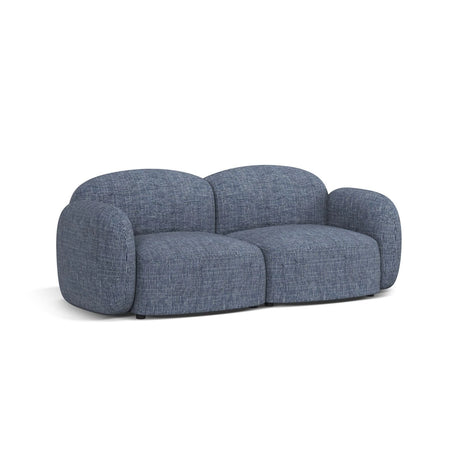 Blair 2-Sitzer Sofa aus Strukturierter Stoff in Blaue melange (Baltimore Marine), 194x95 cm von Micadoni – Bild 3