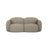 Blair 2-Sitzer Sofa aus Strukturierter Stoff in Grey Brown Melange (Baltimore Khaki), 194x95 cm von Micadoni – Bild 1