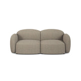 Blair 2-Sitzer Sofa aus Strukturierter Stoff in Grey Brown Melange (Baltimore Khaki), 194x95 cm von Micadoni – Bild 1