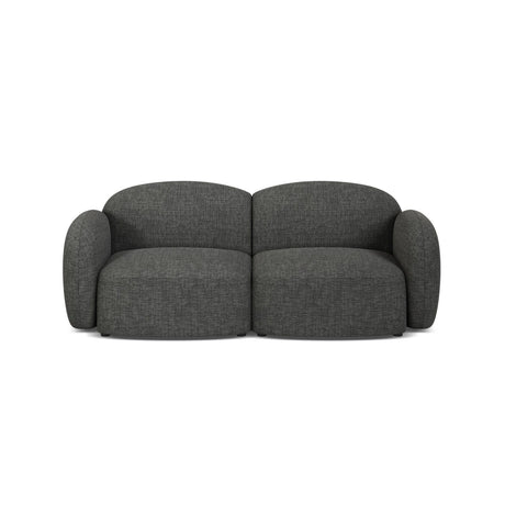 Blair 2-Sitzer Sofa aus Strukturierter Stoff in Grey Melange (Baltimore Anthracite), 194x95 cm von Micadoni – Bild 1