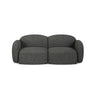 Blair 2-Sitzer Sofa aus Strukturierter Stoff in Grey Melange (Baltimore Anthracite), 194x95 cm von Micadoni – Bild 1