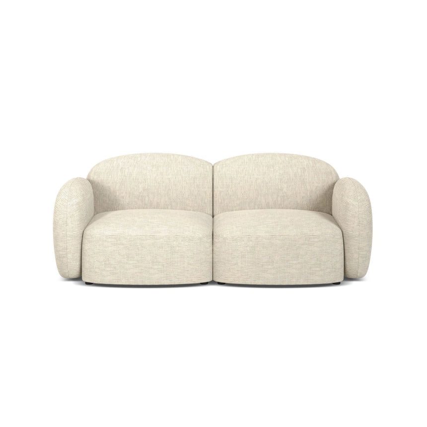Blair 2-Sitzer Sofa aus Strukturierter Stoff in Leichtes Beige (Baltimore Sand), 194x95 cm von Micadoni – Bild 1