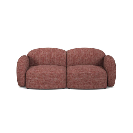 Blair 2-Sitzer Sofa aus Strukturierter Stoff in Rot (Baltimore Marsala), 194x95 cm von Micadoni – Bild 1