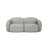 Blair 2-Sitzer Sofa aus Strukturierter Stoff in Warmes Grau (Baltimore Cement), 194x95 cm von Micadoni – Bild 1