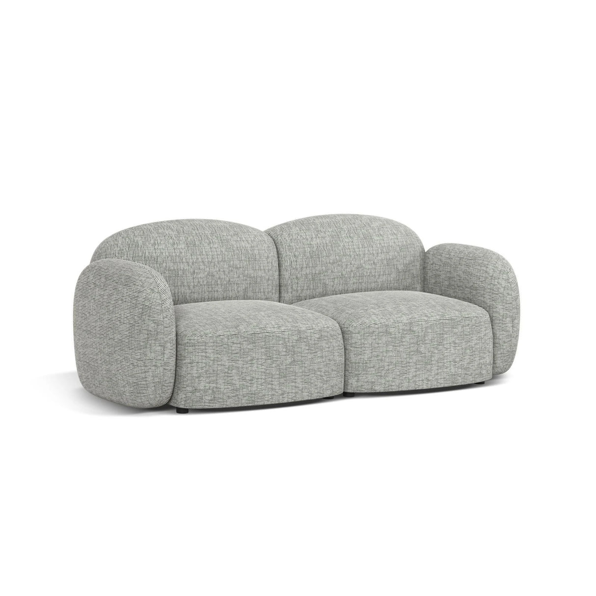 Blair 2-Sitzer Sofa aus Strukturierter Stoff in Warmes Grau (Baltimore Cement), 194x95 cm von Micadoni – Bild 3