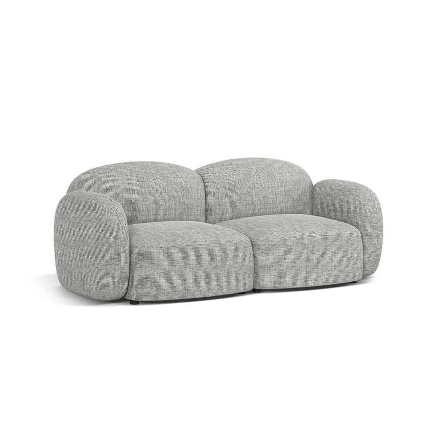 Blair 2-Sitzer Sofa aus Strukturierter Stoff in Warmes Grau (Baltimore Cement), 194x95 cm von Micadoni – Bild 3
