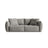 Bloom 3-Sitzer Sofa mit Schlaffunktion und Bettkasten aus Samt in Grau (Casino Stone), 250x108 cm von Micadoni – Bild 1