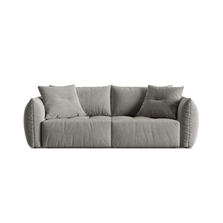 Bloom 3-Sitzer Sofa mit Schlaffunktion und Bettkasten aus Samt in Grau (Casino Stone), 250x108 cm von Micadoni – Bild 1
