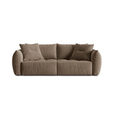 Bloom 3-Sitzer Sofa mit Schlaffunktion und Bettkasten aus Samt in Hellbraun (Casino Taupe), 250x108 cm von Micadoni – Bild 1