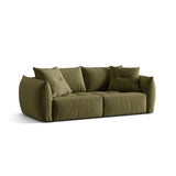 Bloom 3-Sitzer Sofa mit Schlaffunktion und Bettkasten aus Samt in Light Green (Casino Forest), 250x108 cm von Micadoni – Bild 5
