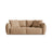 Bloom 3-Sitzer Sofa mit Schlaffunktion und Bettkasten aus Samt in Sand (Casino Lion), 250x108 cm von Micadoni – Bild 1