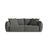Bloom 3-Sitzer Sofa mit Schlaffunktion und Bettkasten aus Strukturierter Stoff in Dunkelgrau (Wind 89), 250x108 cm von Micadoni – Bild 1