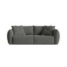 Bloom 3-Sitzer Sofa mit Schlaffunktion und Bettkasten aus Strukturierter Stoff in Dunkelgrau (Wind 89), 250x108 cm von Micadoni – Bild 1