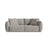 Bloom 3-Sitzer Sofa mit Schlaffunktion und Bettkasten aus Strukturierter Stoff in Hellgrau (Wind 84), 250x108 cm von Micadoni – Bild 1