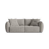 Bloom 3-Sitzer Sofa mit Schlaffunktion und Bettkasten aus Strukturierter Stoff in Hellgrau (Wind 84), 250x108 cm von Micadoni – Bild 1