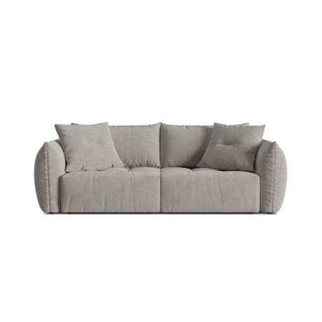Bloom 3-Sitzer Sofa mit Schlaffunktion und Bettkasten aus Strukturierter Stoff in Hellgrau (Wind 84), 250x108 cm von Micadoni – Bild 1