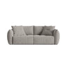 Bloom 3-Sitzer Sofa mit Schlaffunktion und Bettkasten aus Strukturierter Stoff in Hellgrau (Wind 84), 250x108 cm von Micadoni – Bild 1