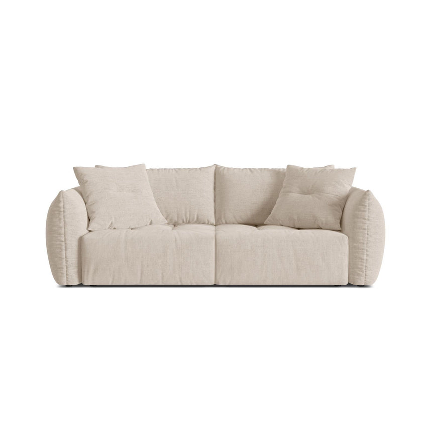 Bloom 3-Sitzer Sofa mit Schlaffunktion und Bettkasten aus Strukturierter Stoff in Leichtes Beige (Wind 05), 250x108 cm von Micadoni – Bild 1