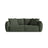 Bloom 3-Sitzer Sofa mit Schlaffunktion und Bettkasten aus Strukturierter Stoff in Moss Green (Wind 75), 250x108 cm von Micadoni – Bild 1