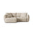 Bloom Modulares 3-Sitzer Ecksofa mit Schlaffunktion und Bettkasten, Linke Seite, aus Samt oder Strukturstoff, 250x152 cm von Micadoni – Bild 1