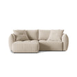 Bloom Modulares 3-Sitzer Ecksofa mit Schlaffunktion und Bettkasten, Linke Seite, aus Samt oder Strukturstoff, 250x152 cm von Micadoni – Bild 1