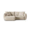 Bloom Modulares 3-Sitzer Ecksofa mit Schlaffunktion und Bettkasten, Linke Seite, aus Samt oder Strukturstoff, 250x152 cm von Micadoni – Bild 1