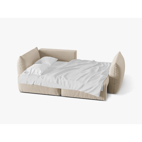 Bloom Modulares 3-Sitzer Ecksofa mit Schlaffunktion und Bettkasten, Linke Seite, aus Samt oder Strukturstoff, 250x152 cm von Micadoni – Bild 4