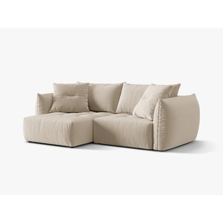 Bloom Modulares 3-Sitzer Ecksofa mit Schlaffunktion und Bettkasten, Linke Seite, aus Samt oder Strukturstoff, 250x152 cm von Micadoni – Bild 5
