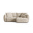 Bloom Modulares 3-Sitzer Ecksofa mit Schlaffunktion und Bettkasten, Rechte Seite, aus Samt oder Strukturstoff, 250x152 cm von Micadoni – Bild 1