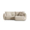 Bloom Modulares 3-Sitzer Ecksofa mit Schlaffunktion und Bettkasten, Rechte Seite, aus Samt oder Strukturstoff, 250x152 cm von Micadoni – Bild 1