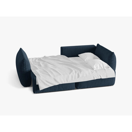 Bloom Modulares 3-Sitzer Ecksofa mit Schlaffunktion und Bettkasten, Rechte Seite, aus Strukturierter Stoff in Marineblau (Wind 77), 250x152 cm von Micadoni – Bild 3