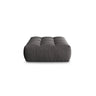 Bloom Pouf aus Samt in Dunkelgrau (Casino Graphite), 110x101 cm von Micadoni – Bild 1