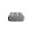 Bloom Pouf aus Samt in Grau (Casino Stone), 110x101 cm von Micadoni – Bild 1