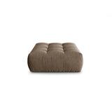 Bloom Pouf aus Samt in Hellbraun (Casino Taupe), 110x101 cm von Micadoni – Bild 1