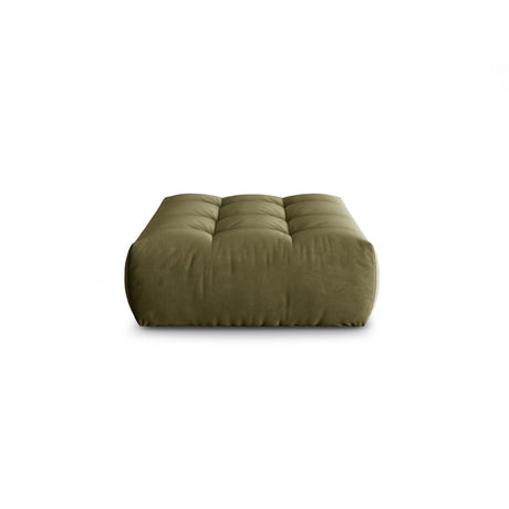 Bloom Pouf aus Samt in Hellgrün (Casino Forest), 110x101 cm von Micadoni – Bild 1