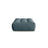 Bloom Pouf aus Samt in Pastellblau (Casino Dark Blue), 110x101 cm von Micadoni – Bild 1