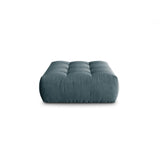 Bloom Pouf aus Samt in Pastellblau (Casino Dark Blue), 110x101 cm von Micadoni – Bild 1