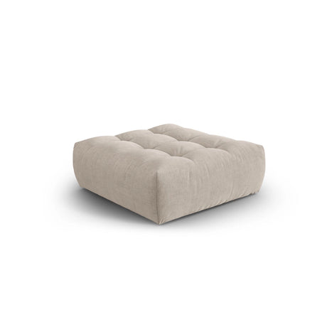 Bloom Pouf aus Strukturierter Stoff in Dunkelbeige (City 05), 110x101 cm von Micadoni – Bild 3