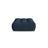 Bloom Pouf aus Strukturierter Stoff in Dunkelblau (City 77), 110x101 cm von Micadoni – Bild 1