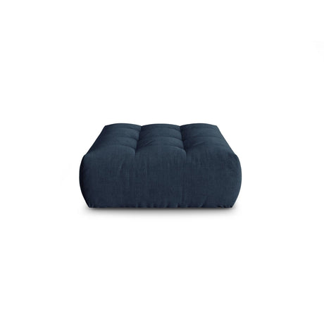 Bloom Pouf aus Strukturierter Stoff in Dunkelblau (City 77), 110x101 cm von Micadoni – Bild 1