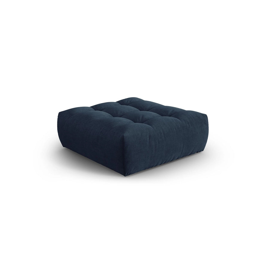 Bloom Pouf aus Strukturierter Stoff in Dunkelblau (City 77), 110x101 cm von Micadoni – Bild 3