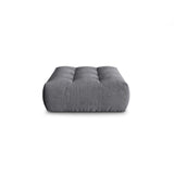 Bloom Pouf aus Strukturierter Stoff in Grau (City 86), 110x101 cm von Micadoni – Bild 1