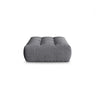 Bloom Pouf aus Strukturierter Stoff in Grau (City 86), 110x101 cm von Micadoni – Bild 1