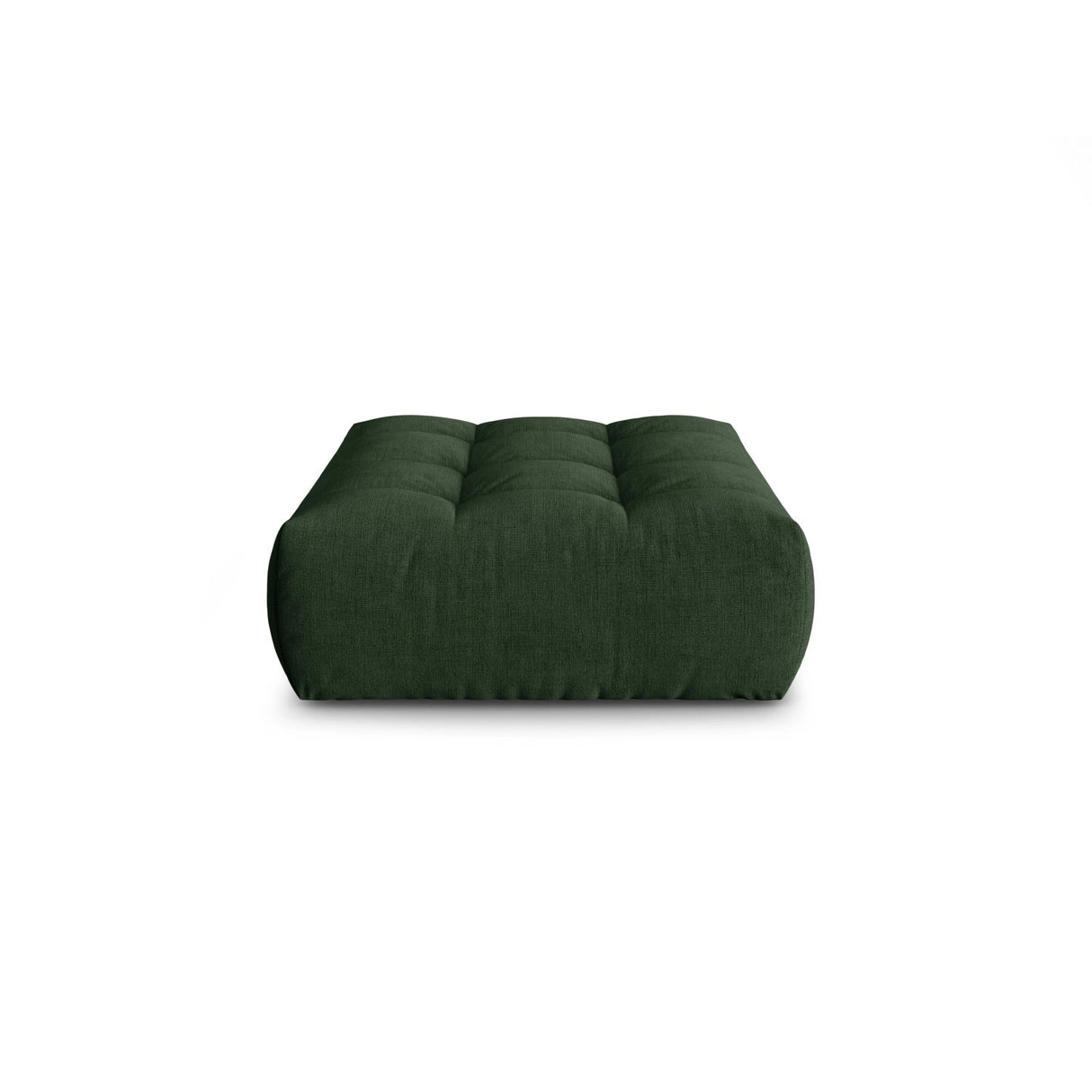 Bloom Pouf aus Strukturierter Stoff in Moosgrün (City 36), 110x101 cm von Micadoni – Bild 1