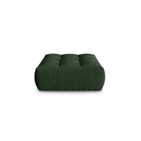 Bloom Pouf aus Strukturierter Stoff in Moosgrün (City 36), 110x101 cm von Micadoni – Bild 1